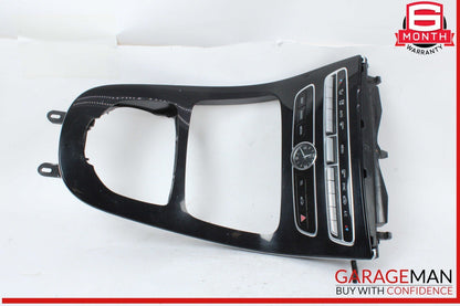 17-19 Mercedes W213 E300 Center Console Trim Assembly Black OEM