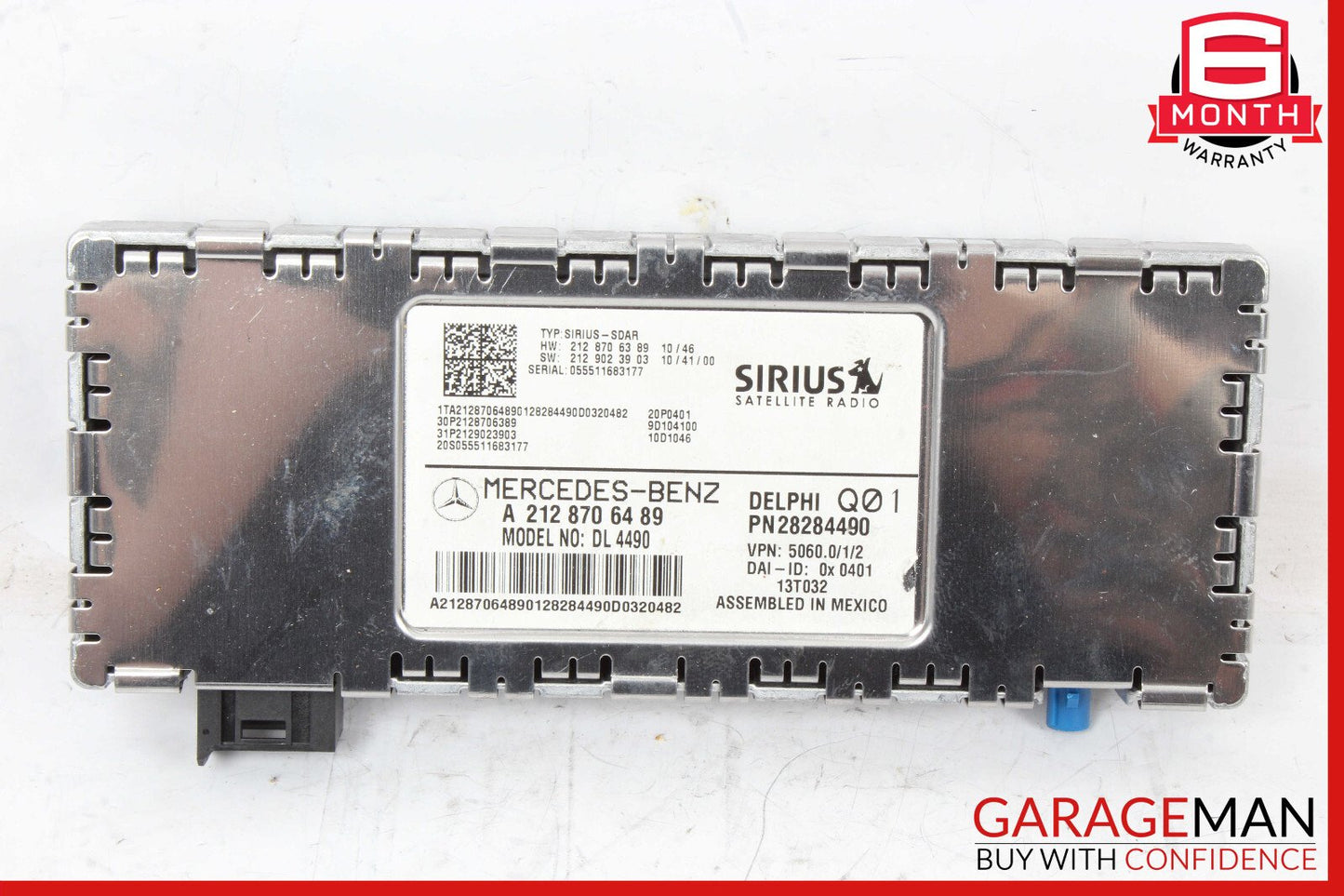 Mercedes W204 C250 GLK350 Sirius Satellite Radio Receiver 2128706489 OEM