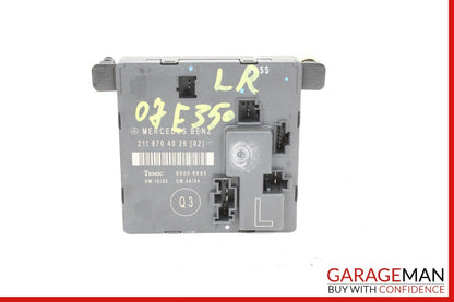 07-09 Mercedes W211 E350 E550 Rear Left Driver Side Door Control Module Q3 OEM