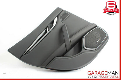 14-17 Maserati Ghibli Rear Left Side Interior Door Panel Cover Assembly Black