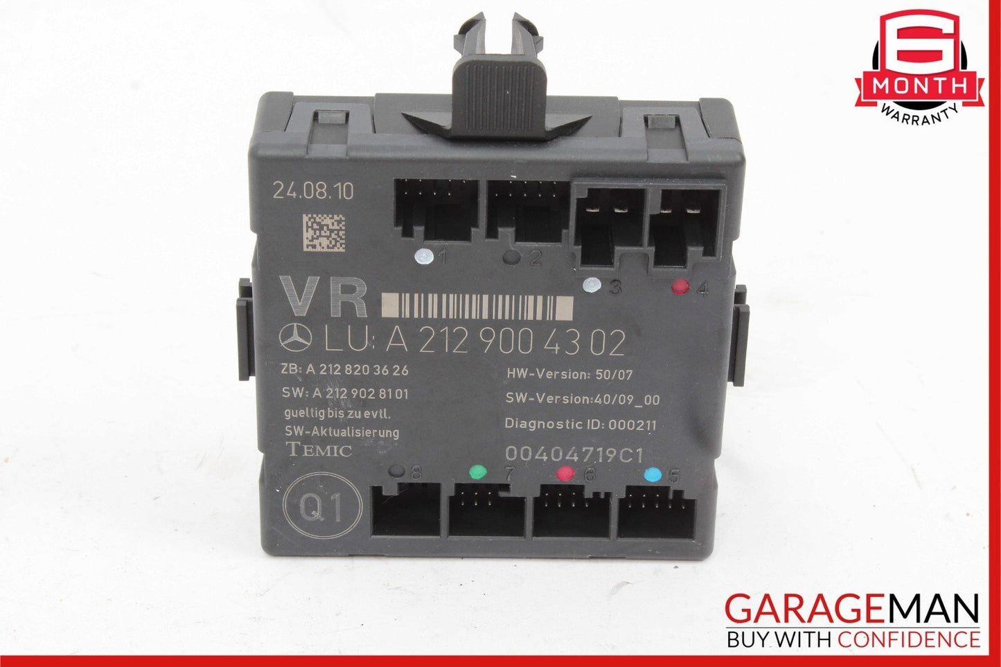 08-14 Mercedes W204 C300 C250 Front Right Passenger Side Door Controller Module