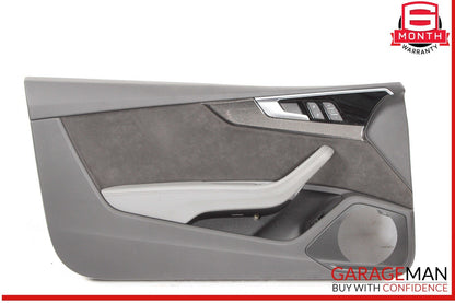 18-24 Audi S5 A5 Front Left Side Interior Door Panel Leather / Suede OEM
