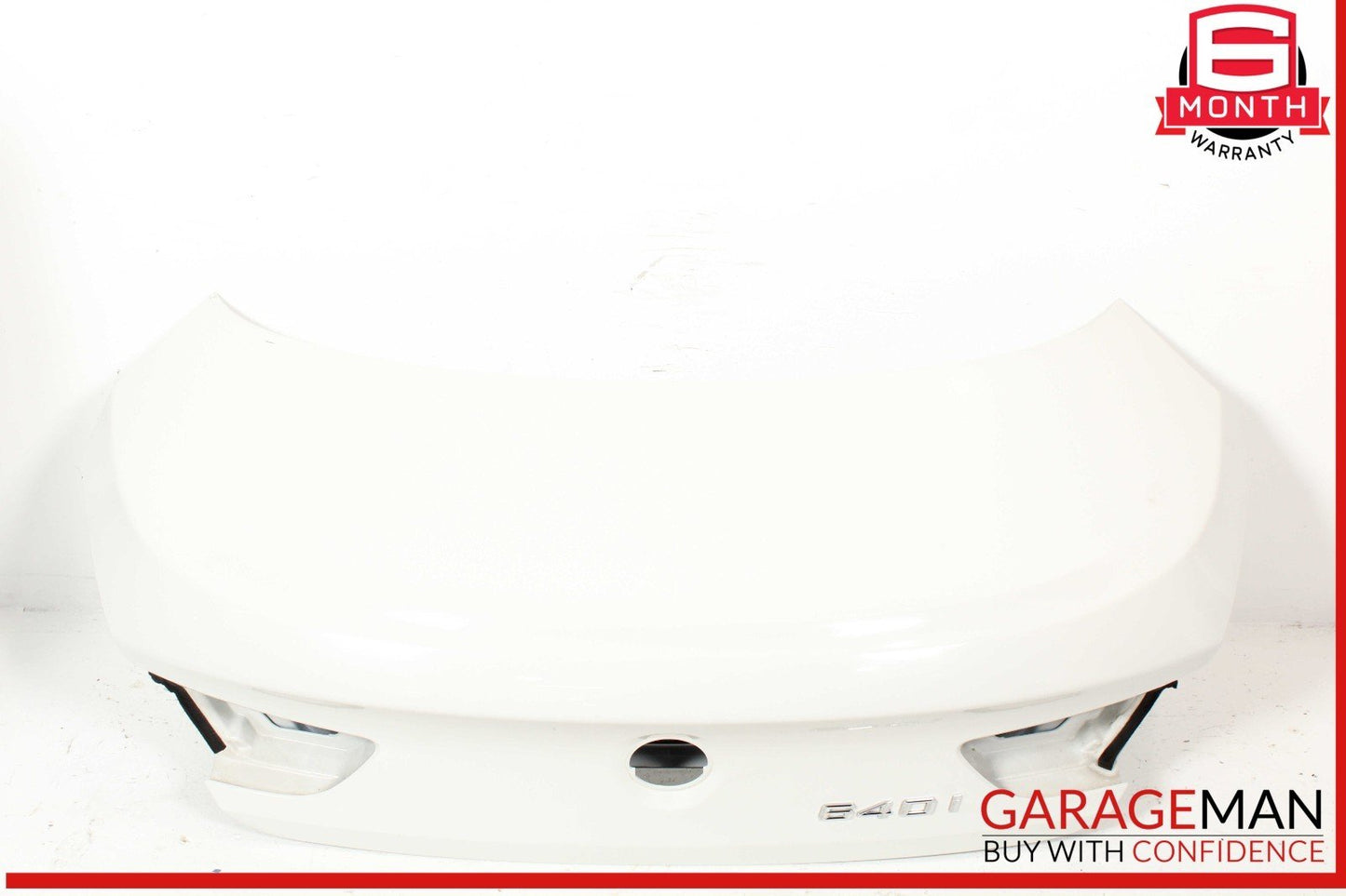 12-18 BMW 640i 650i F06 Trunk Lid Panel Assembly White OEM