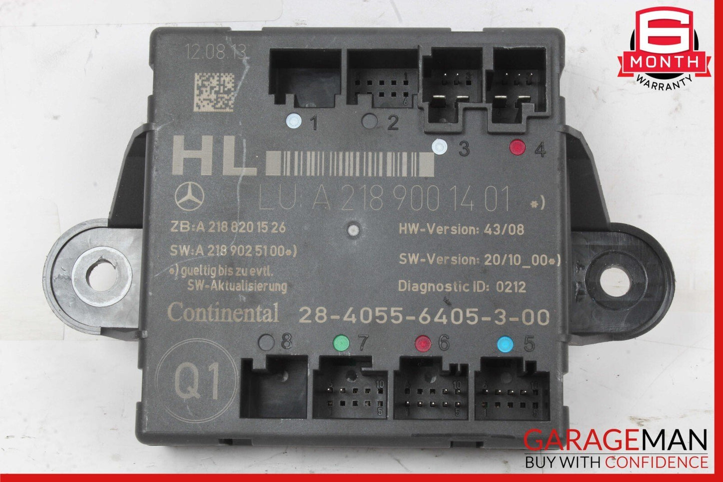 08-18 Mercedes GLK350 CLS550 C300 E550 Rear Right Side Door Control Module Unit
