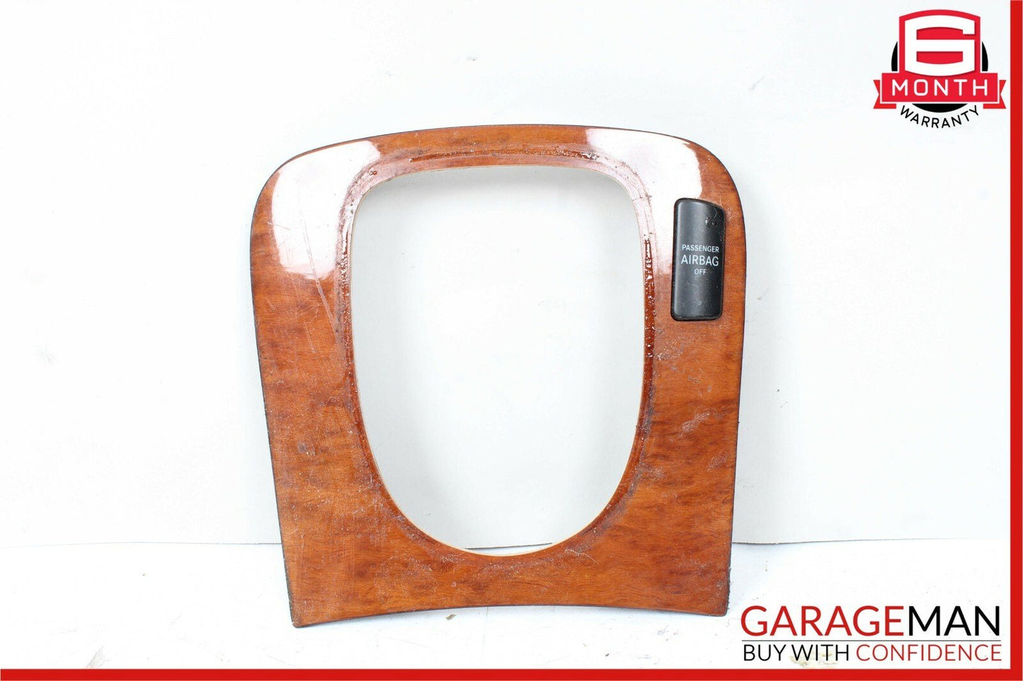 03-06 Mercedes W220 S430 Center Console Shifter Distronic Bezel Trim Cover Wood