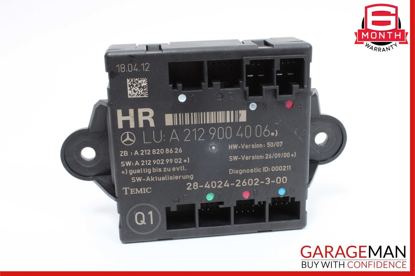 08-18 Mercedes C250 E350 GLK350 CLS550 Rear Right Door Controller Module Unit