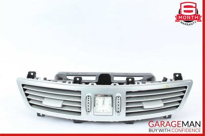 07-13 Mercedes W221 S550 Center Dash Air Vent AC A/C Clock Trim Cover Assembly