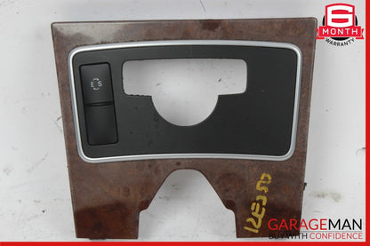 10-13 Mercedes W212 E350 E400 E550 Center Console Switch Trim Cover Bezel Wood