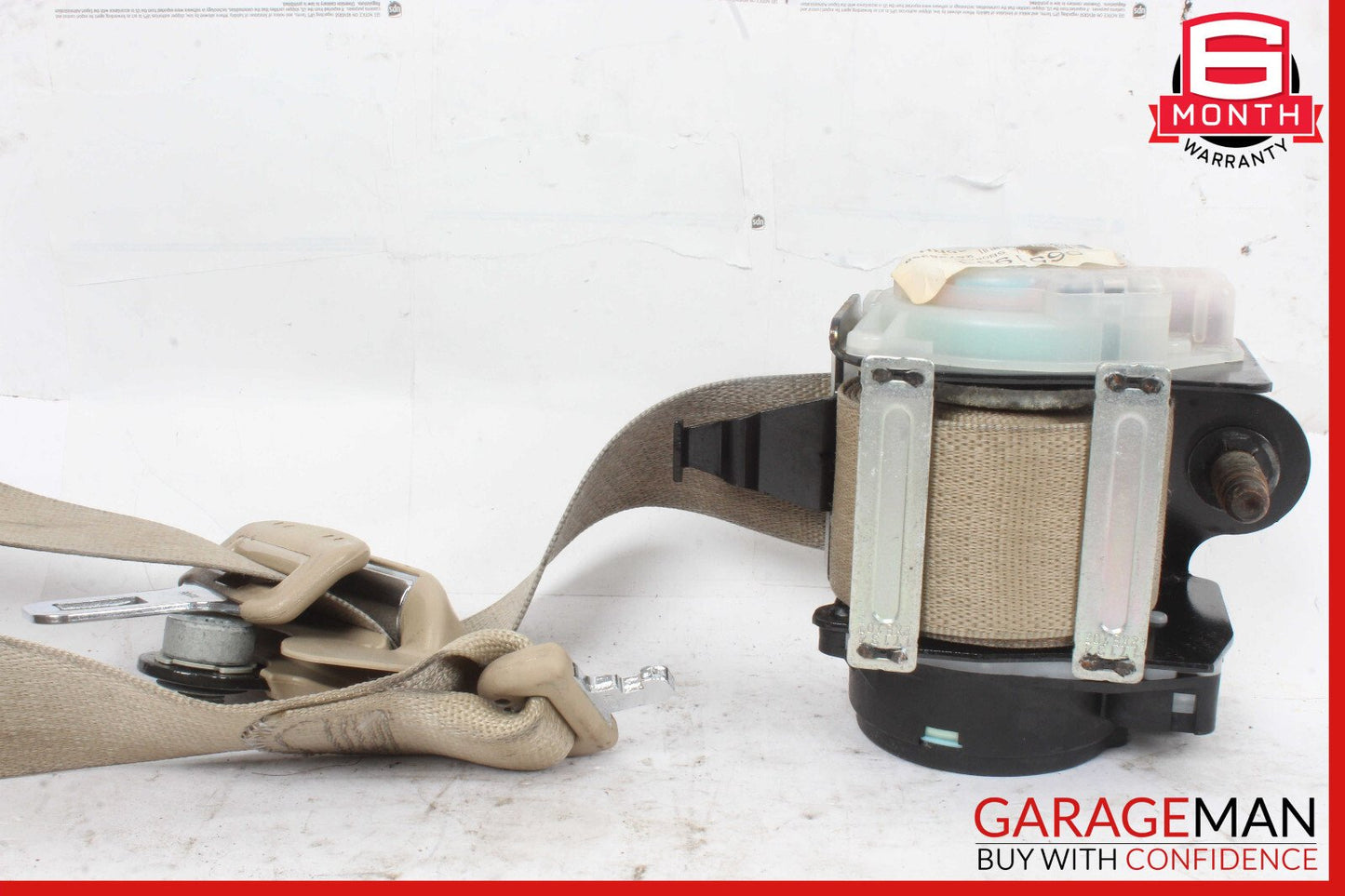 05-11 Cadillac STS Front Right Seatbelt Seat Belt Retractor Beige OEM