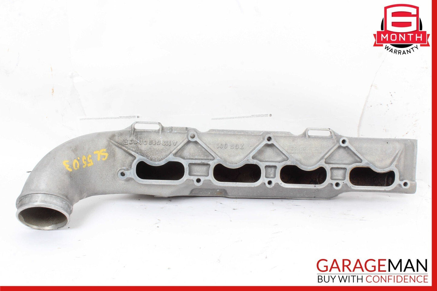 03-08 Mercedes R230 SL55 S55 AMG Right Engine Kompressor Air Intake Manifold OEM