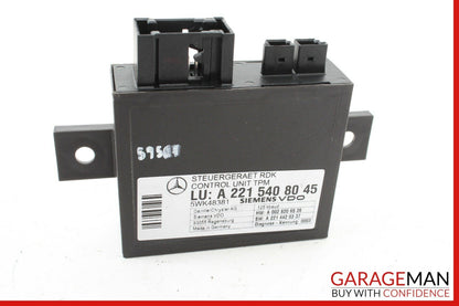 07-13 Mercedes W221 S550 S63 AMG Tire Pressure Monitor Module Unit 2215408045