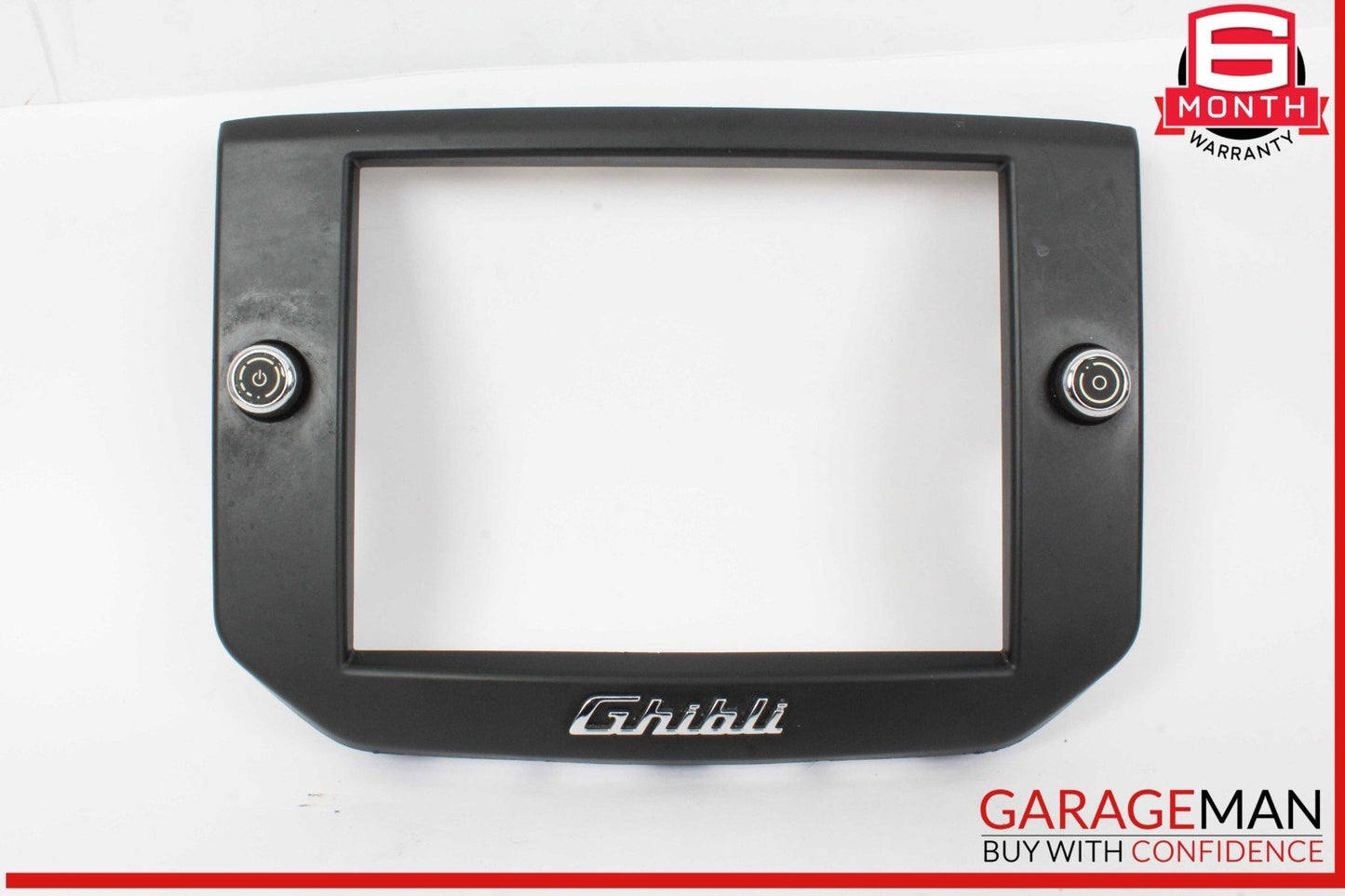 14-17 Maserati Ghibli S Dashboard Dash Display Screen Trim Bezel Cover Black OEM