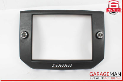 14-17 Maserati Ghibli S Dashboard Dash Display Screen Trim Bezel Cover Black OEM