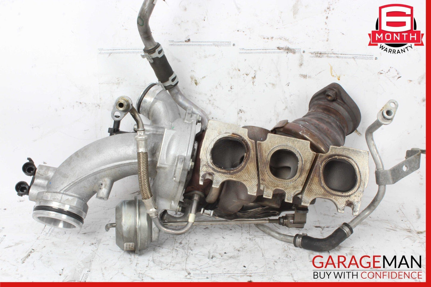 15-20 Mercedes W205 C400 E450 Left Side Turbocharger Turbo Charger Manifold OEM