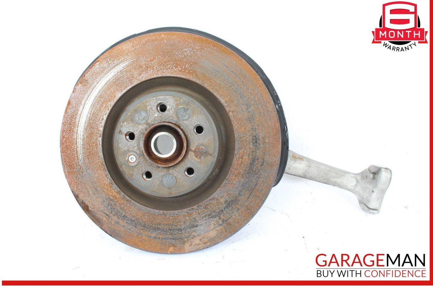 12-18 Audi A6 A7 Front Left Driver Side Spindle Knuckle Wheel Hub w/ Rotor Disc