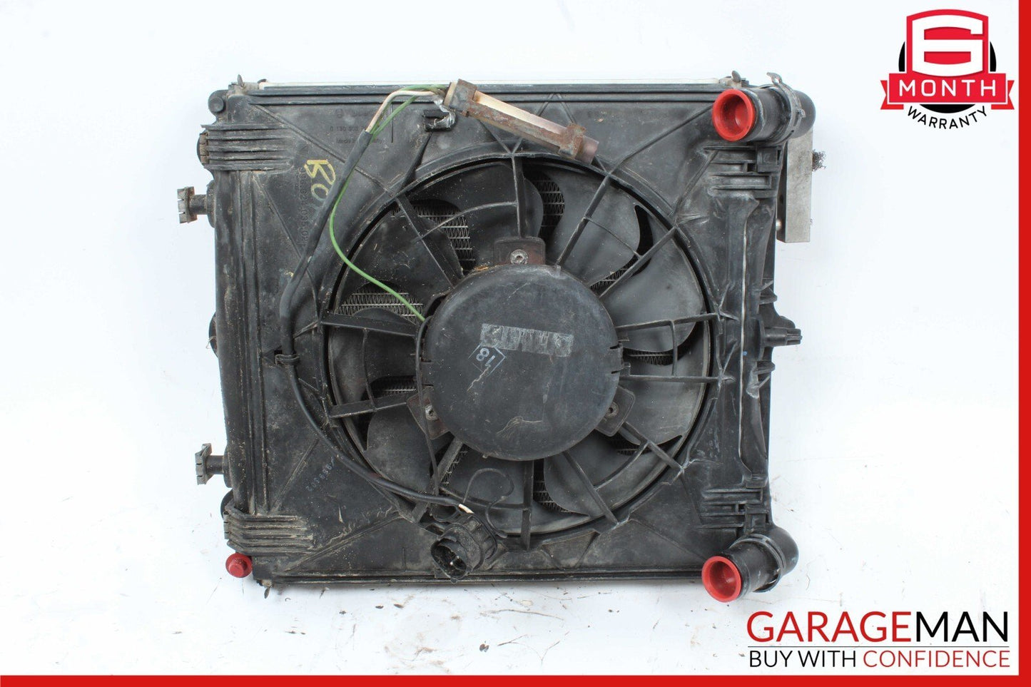 97-04 Porsche Boxster Right Engine Cooling Radiator A/C Air Condenser Assy OEM