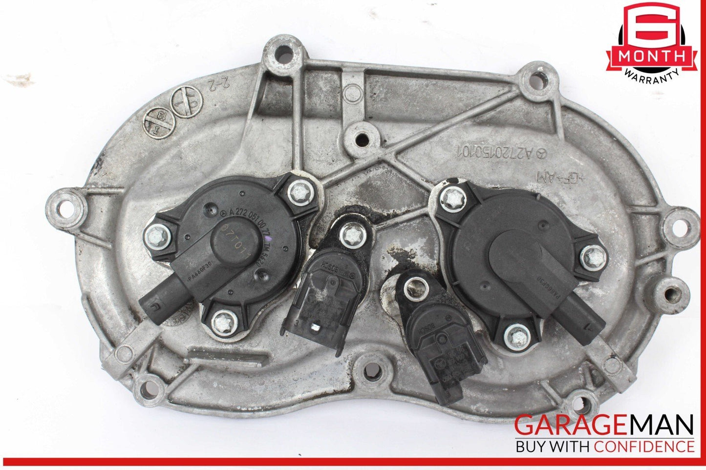 05-13 Mercedes W211 E350 S550 Front Right Engine Timing Chain Cover Plate OEM