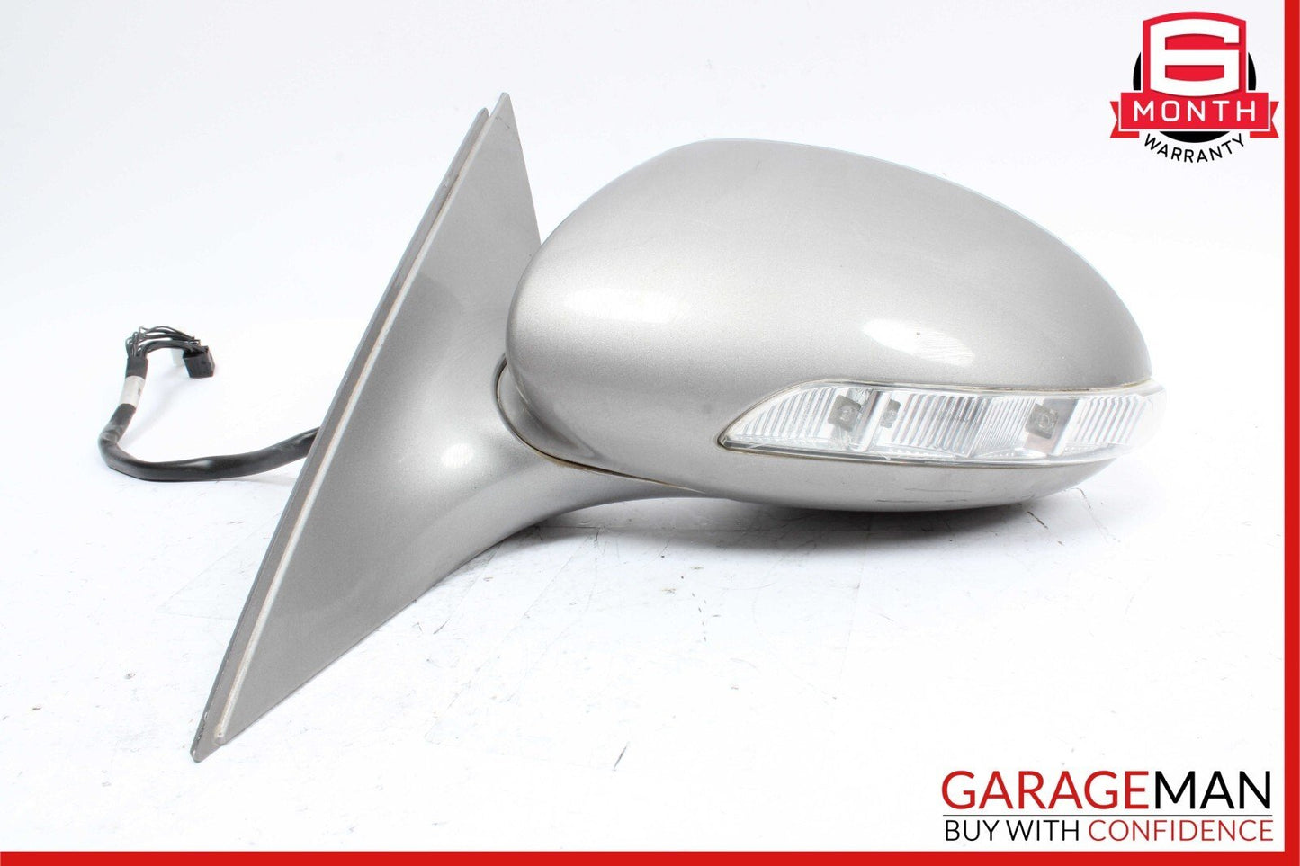 07-09 Mercedes W221 S550 Front Left Side Mirror Door Rear View Cubanite Silver
