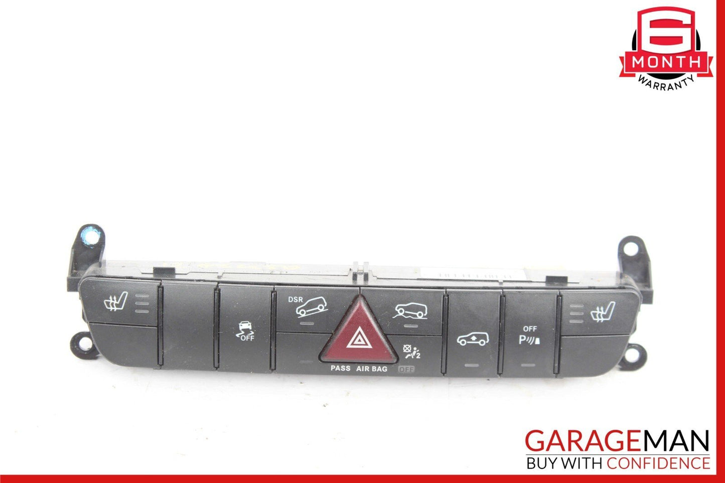 06-12 Mercedes R350 GL450 Dash Dashboard Hazard Heated Seats ESP Control Panel