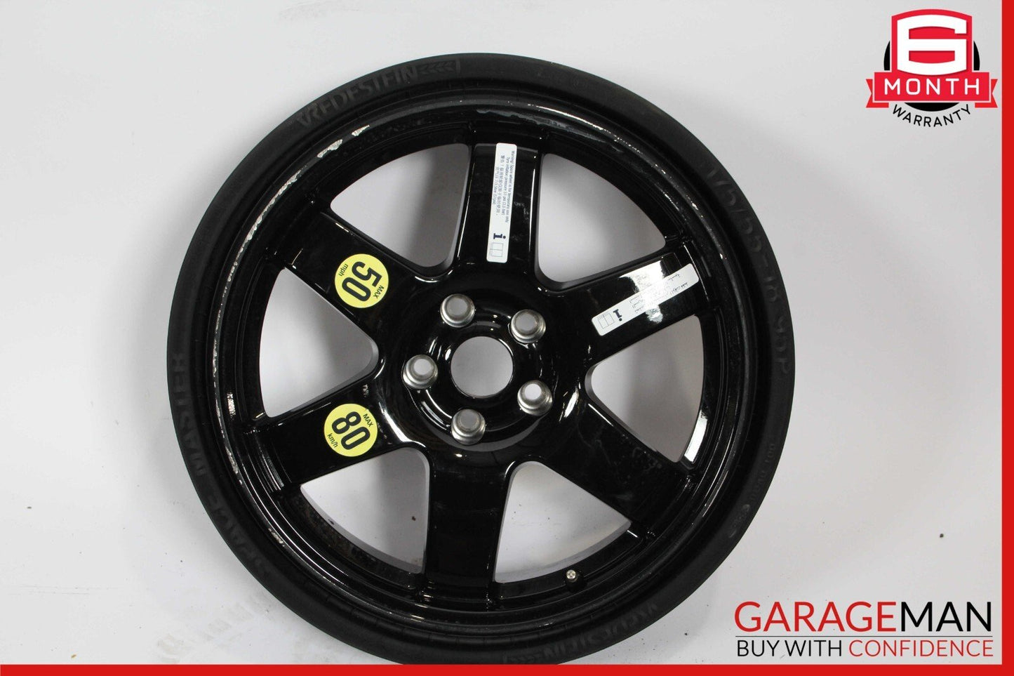 14-17 Maserati Ghibli Emergency Spare Tire Compact Wheel Rim 6.00Bx18H2 ET5 OEM