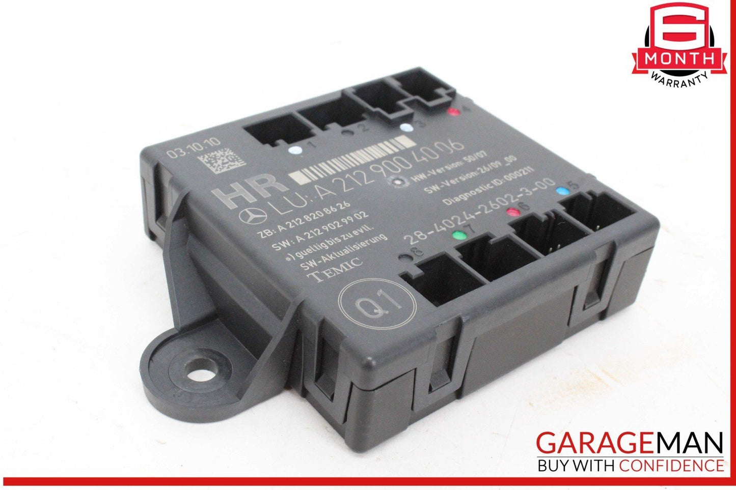 08-18 Mercedes W204 C300 Rear Right Side Door Control Module 2129004006 OEM