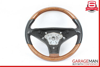 09-12 Mercedes R171 SLK300 SL550 SLK350 3 Spoke Steering Wheel Wood OEM