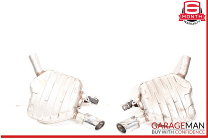 12-17 Audi A7 A6 Rear Left & Right Side Exhaust Muffler Tips Set of 2 Pc OEM