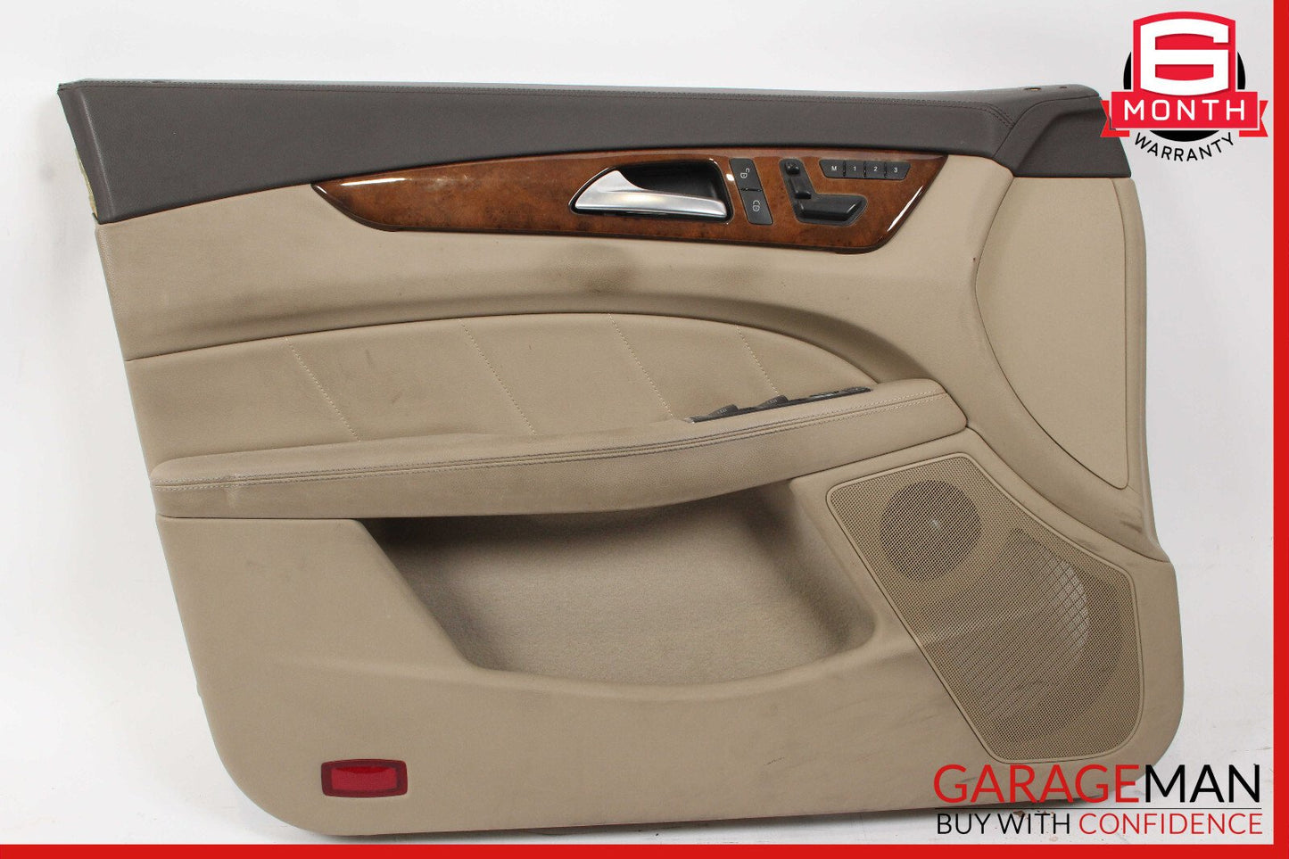12-14 Mercedes W218 CLS550 Front Left Driver Side Interior Door Panel Beige OEM