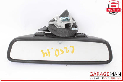 12-17 Mercedes W204 C250 C300 E350 Top Upper Interior Rear View Mirror Black OEM