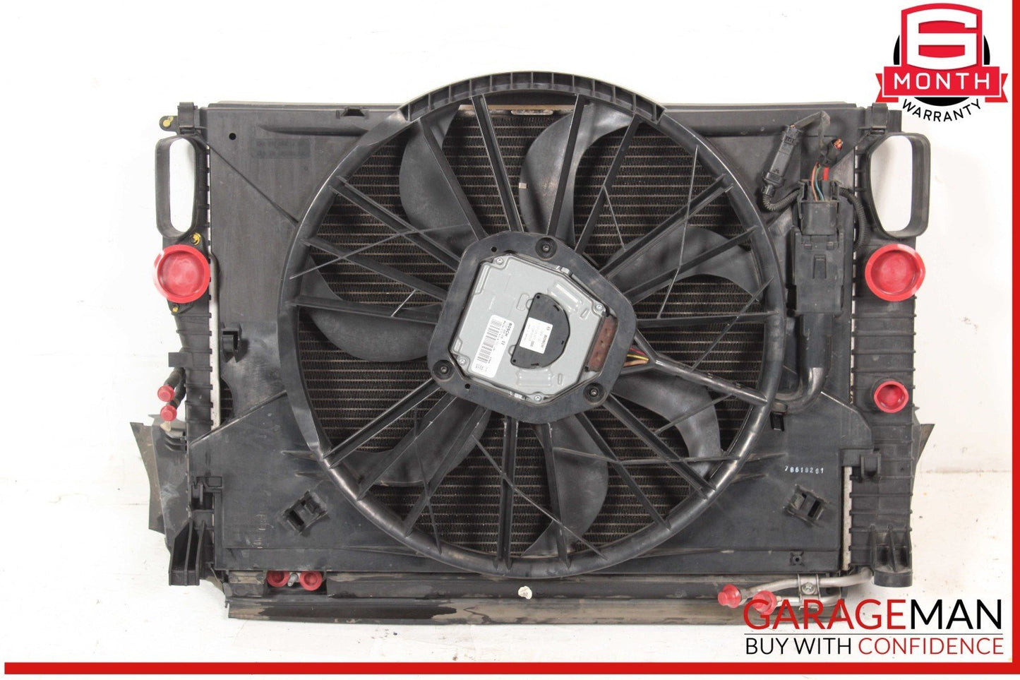 03-09 Mercedes W211 E350 Engine Motor Cooling Fan Radiator A/C Condenser Assy