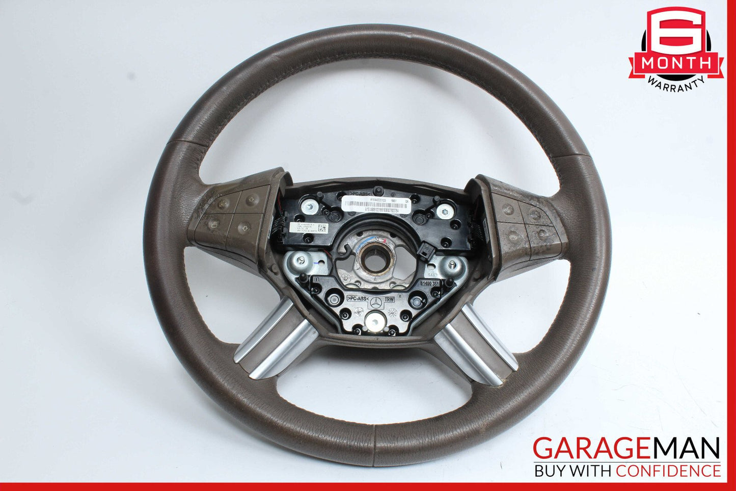06-08 Mercedes X164 GL450 ML550 R500 GL320 Steering Wheel Brown 1644605103 OEM