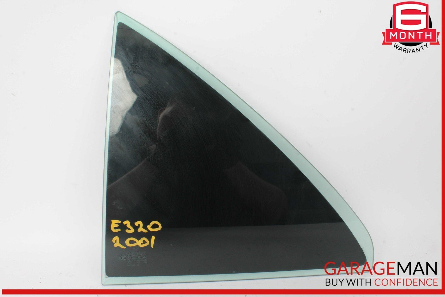 96-02 Mercedes W210 E320 E430 Rear Left Drive Side Quarter Window Glass OEM