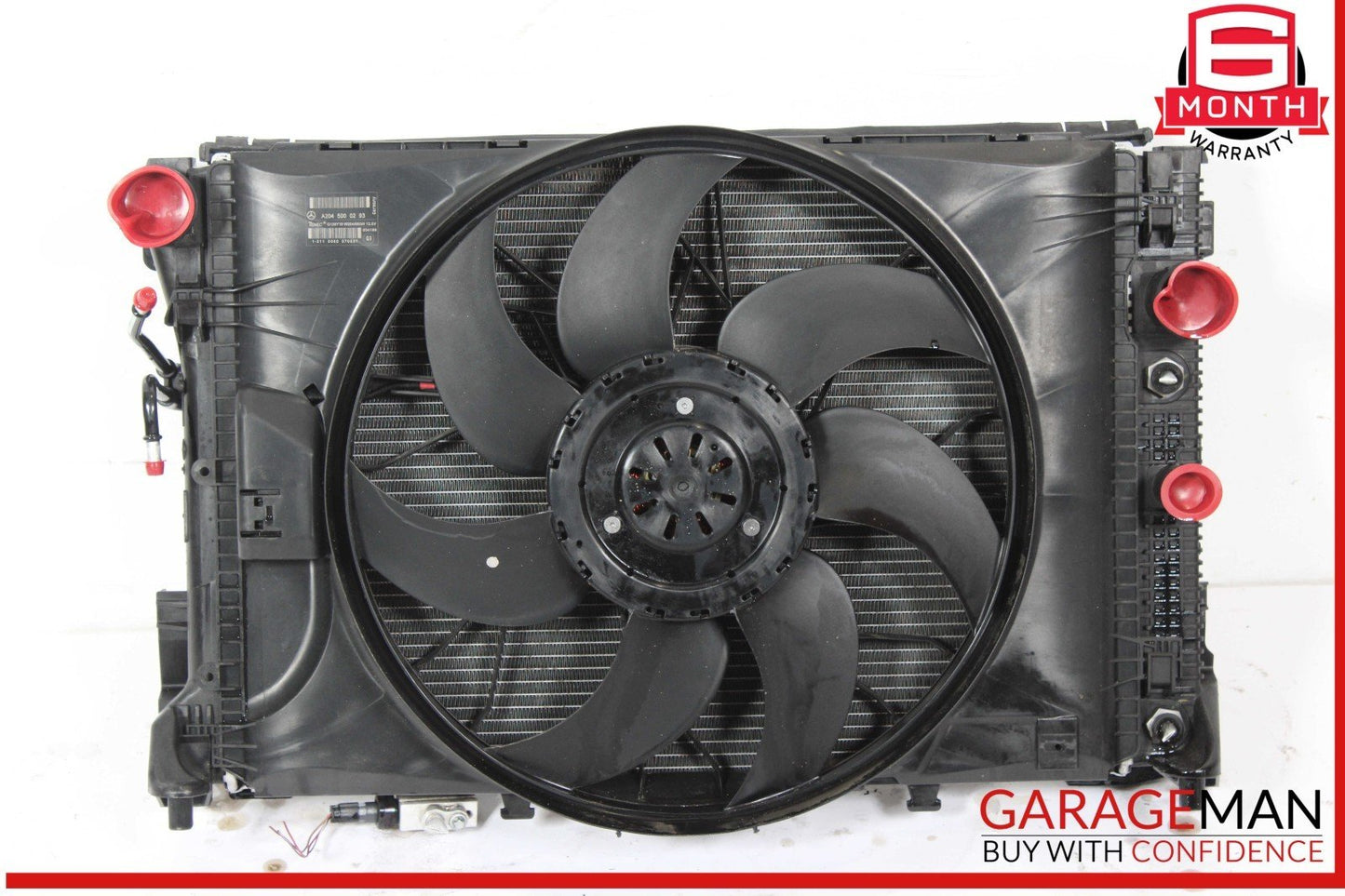 08-14 Mercedes W204 C300 Engine Motor Cooling Radiator AC A/C Condenser Assy OEM