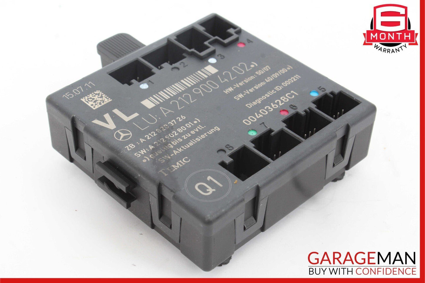 08-18 Mercedes GLK350 E350 C250 SLK350 Front Left Side Door Control Module Unit