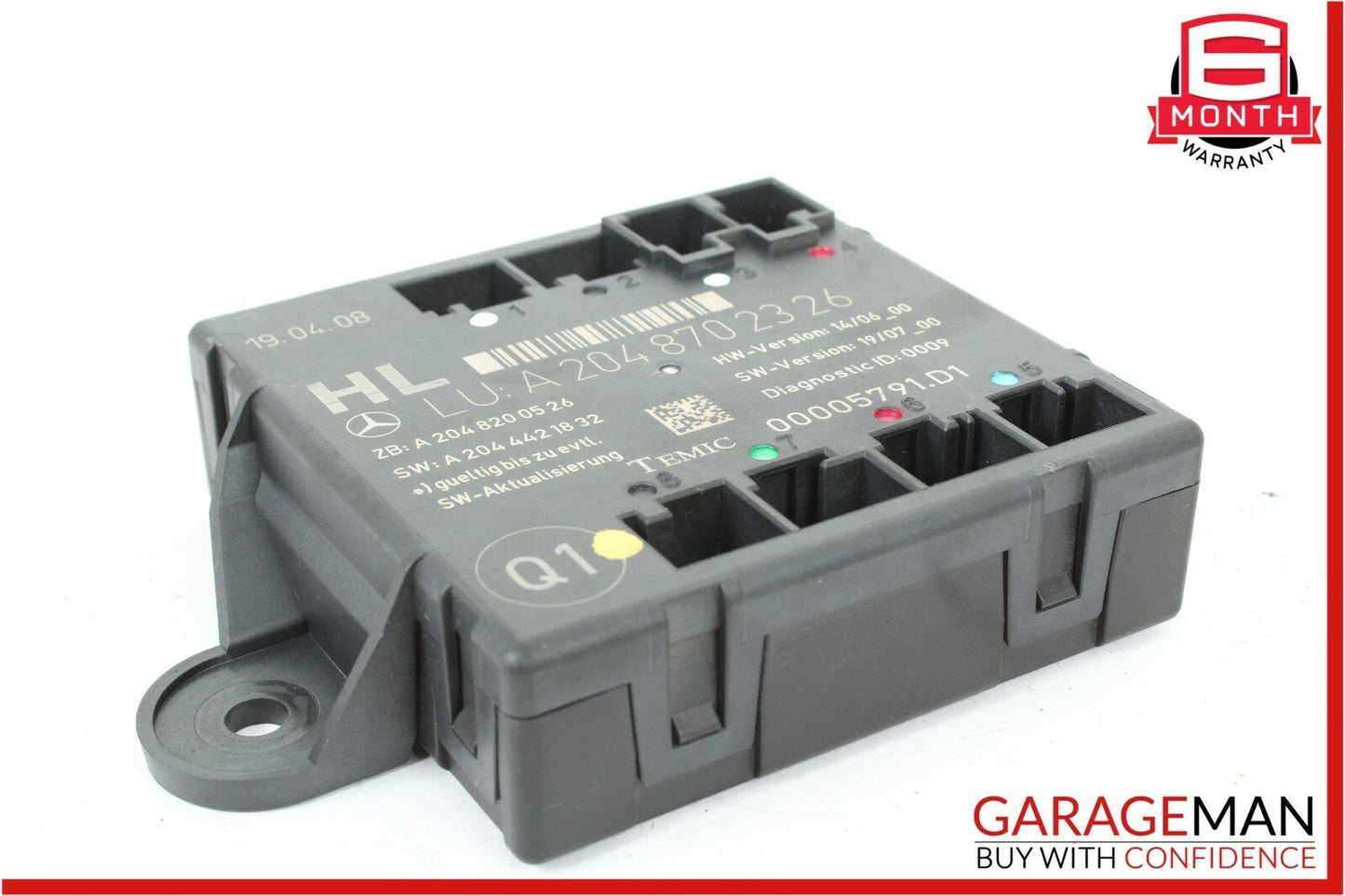 08-14 Mercedes W204 C300 C350 Rear Left Driver Side Door Control Module Unit OEM