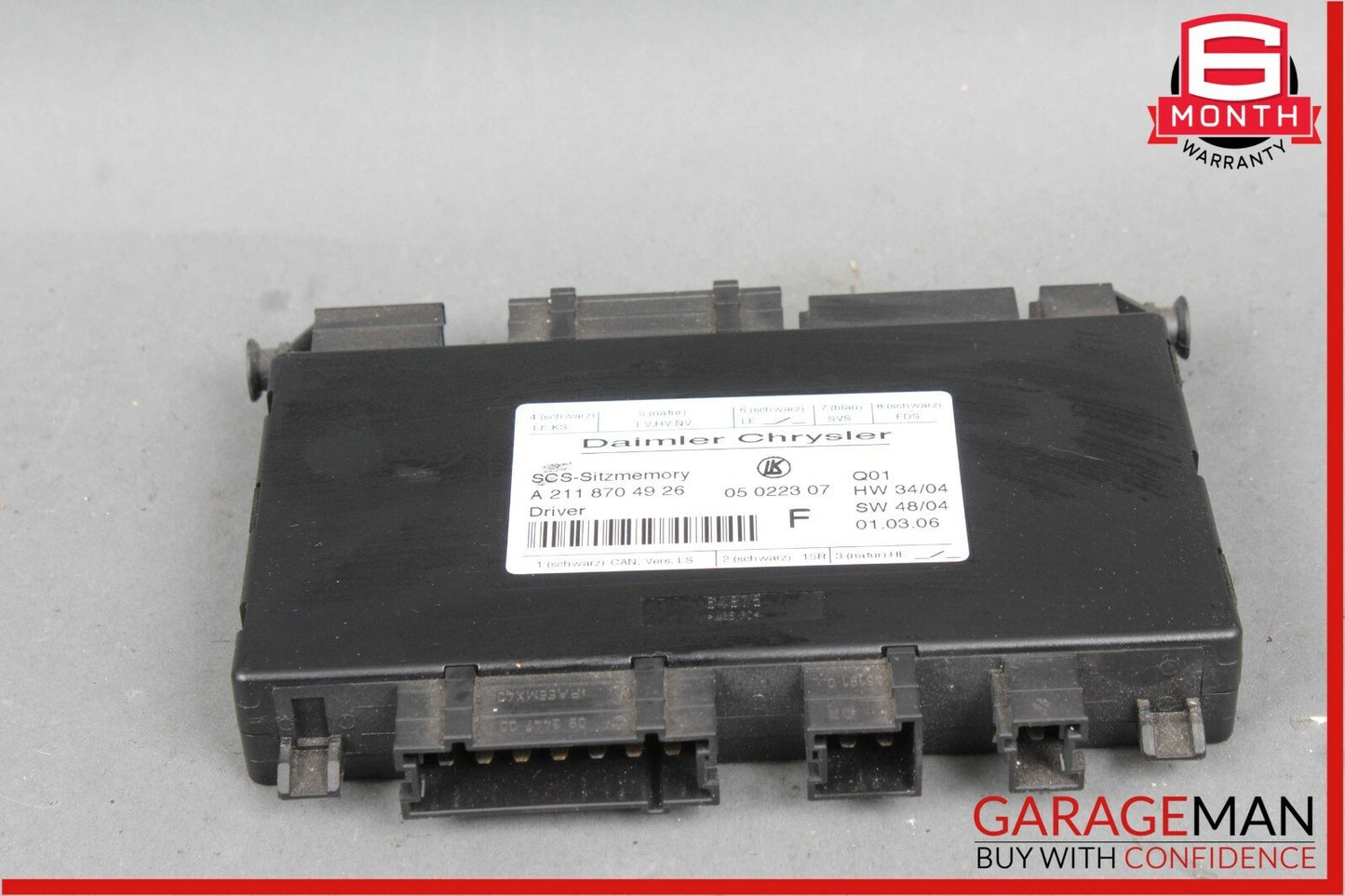 03-11 Mercedes W219 CLS55 AMG E350 Front Left Side Under Seat Control Module OEM
