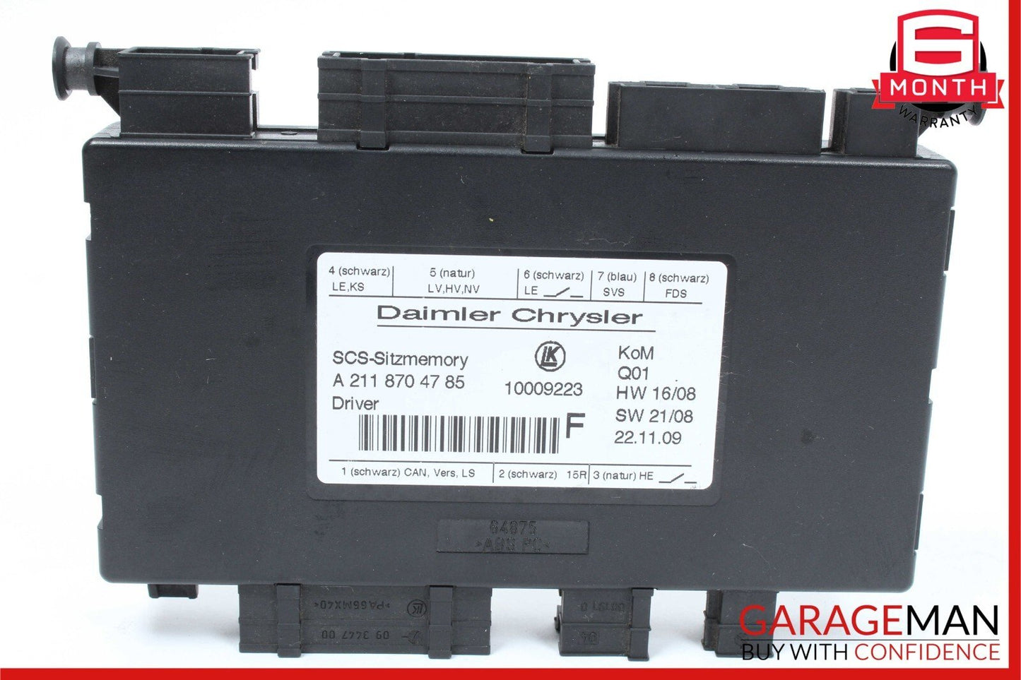 10-12 Mercedes X164 GL450 R350 ML350 Front Left Driver Side Seat Control Module