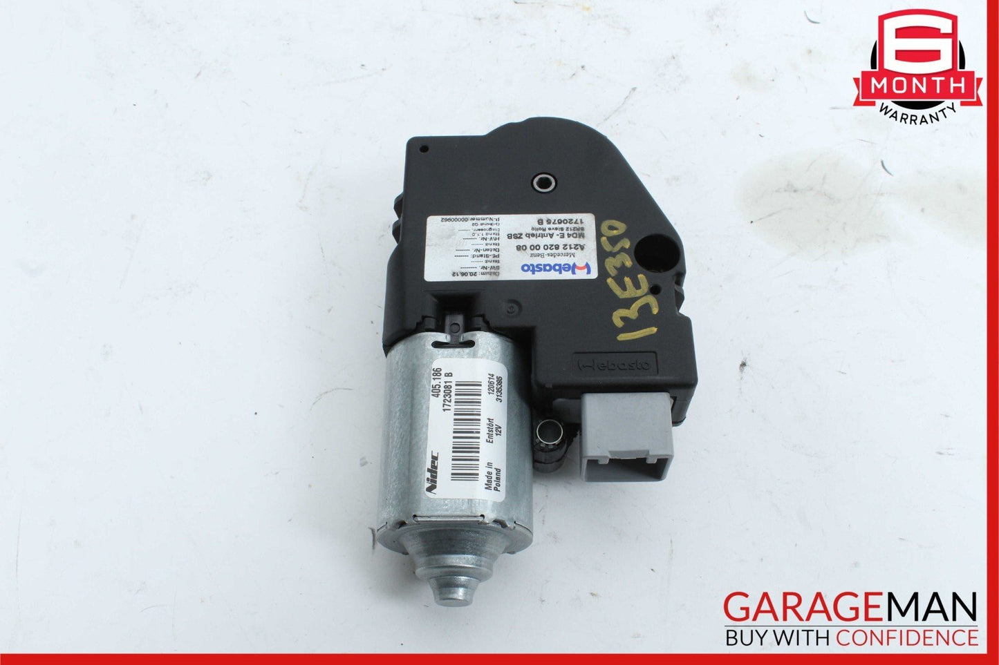 10-17 Mercedes C250 E250 E350 C350 Roof Sun Shade Screen Roller Blind Motor OEM
