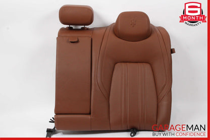 14-17 Maserati Ghibli M157 Rear Left Top Upper Seat Cushion Cover Assy Brown OEM