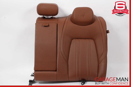 14-17 Maserati Ghibli M157 Rear Left Top Upper Seat Cushion Cover Assy Brown OEM