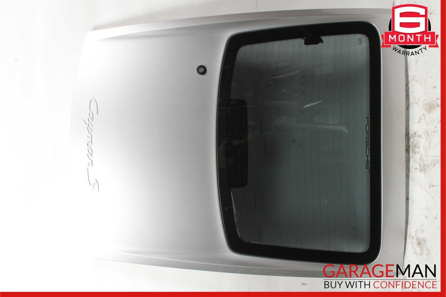06-08 Porsche Cayman 987 Rear Trunk Glass Hatch Tail Gate Panel Assembly Silver