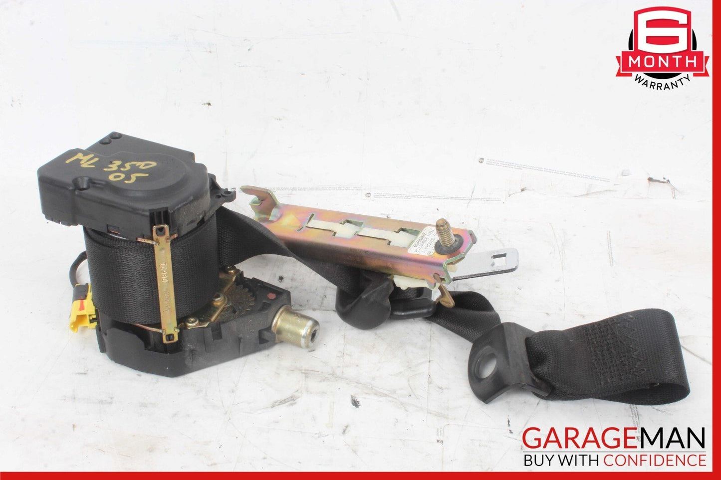 98-05 Mercedes W163 ML350 Rear Right Side Seat Belt Seatbelt Retractor Black OEM
