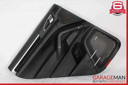 11-18 Porsche Cayenne 958 Rear Left Side Interior Door Panel Trim Assy Black