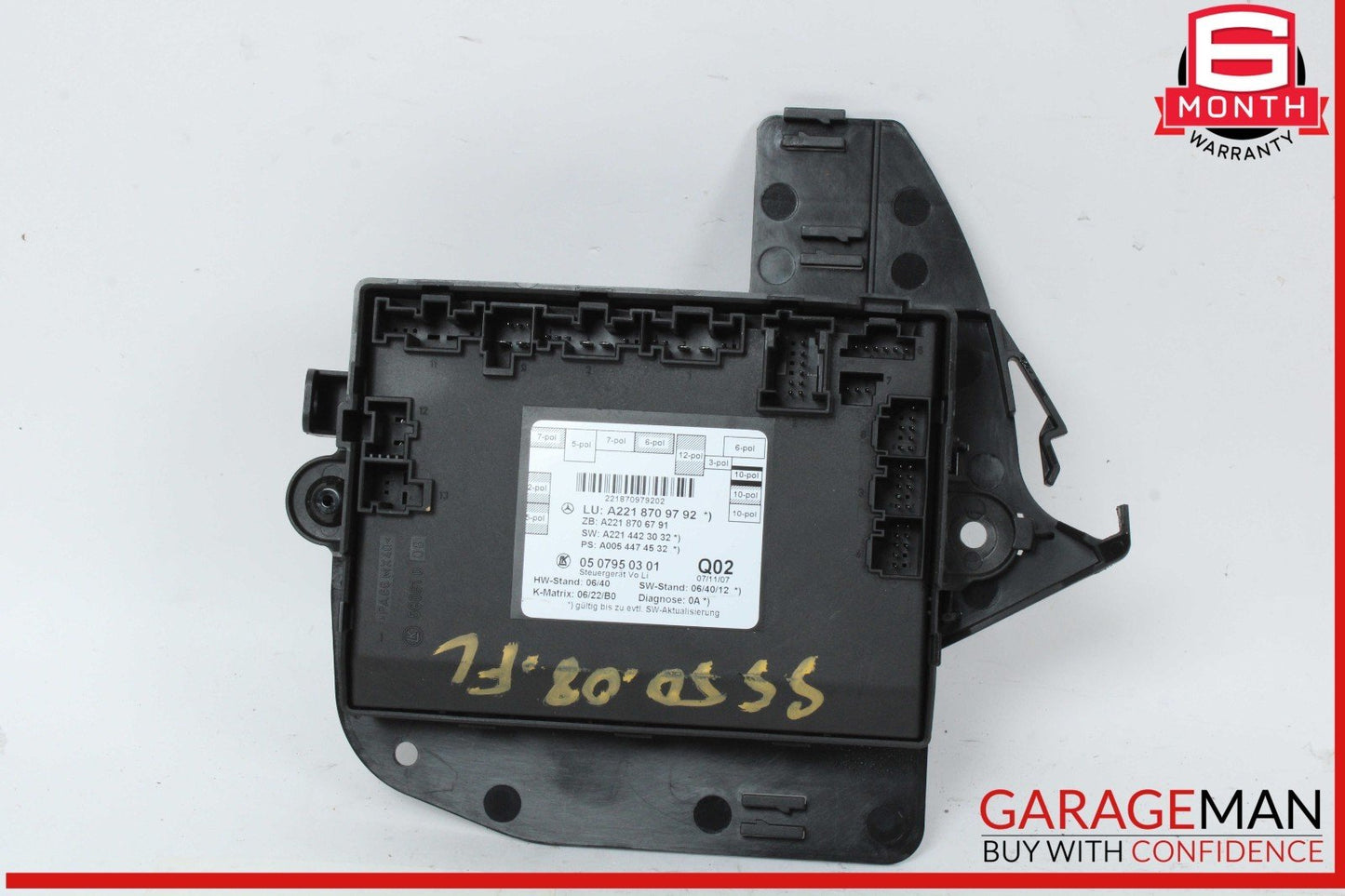 07-13 Mercedes W221 S550 S600 S400 Front Left Door Control Module 2218709792 OEM