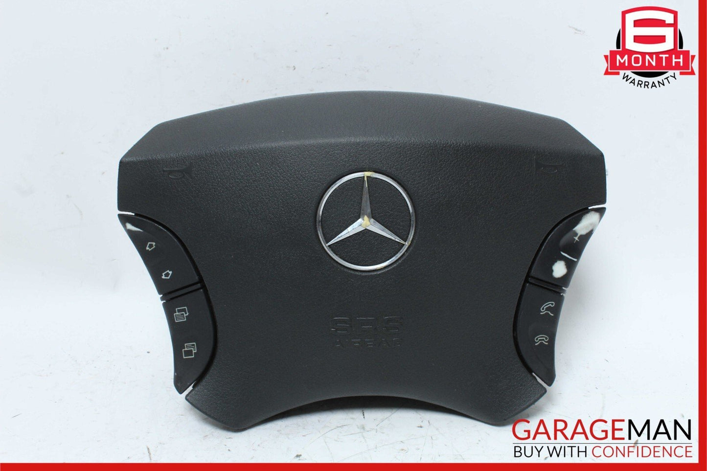 00-02 Mercedes W220 S500 S55 CL55 AMG Steering Wheel Air Bag Airbag SRS Black