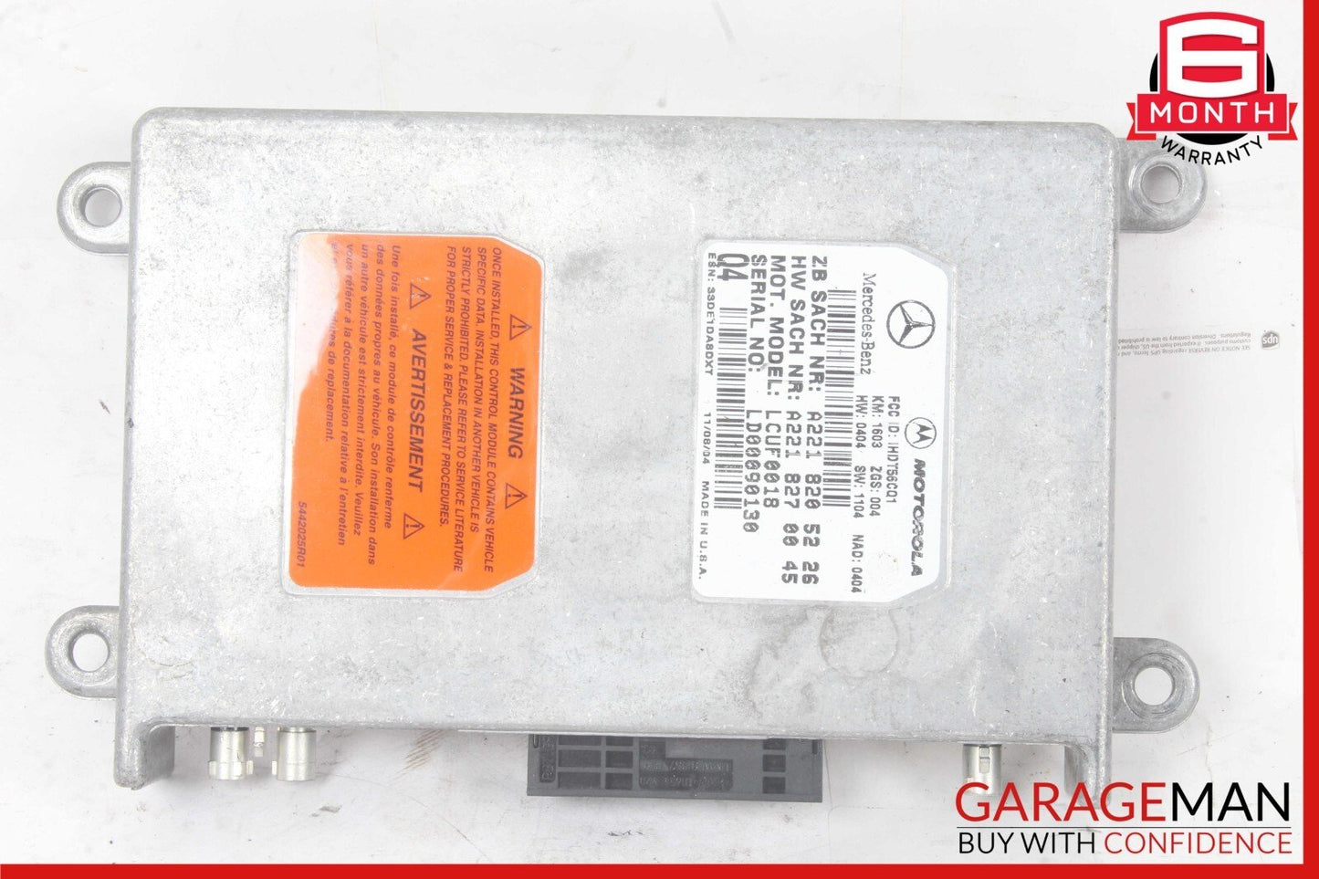 05-14 Mercedes R171 SLK350 S550 E320 Voice Communication Controller Module OEM