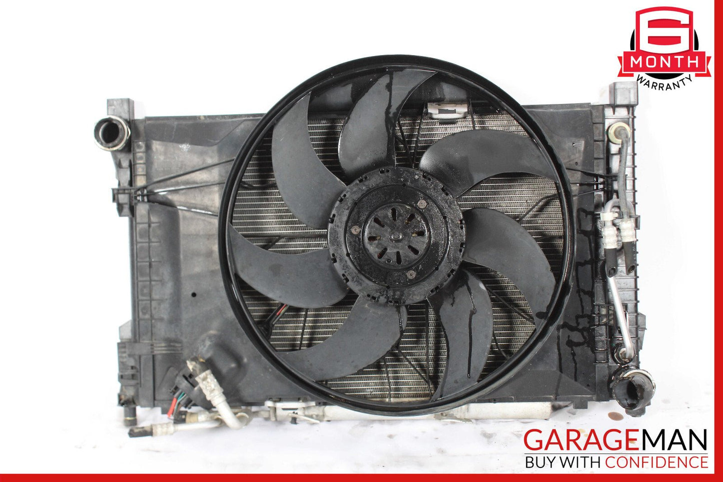 05-09 Mercedes C320 CLK350 Engine Cooling Radiator AC A/C Condenser Assembly