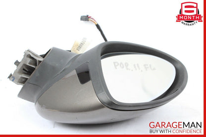 11-14 Porsche Cayenne 958 Front Left Driver Side Mirror Door Rear View Brown