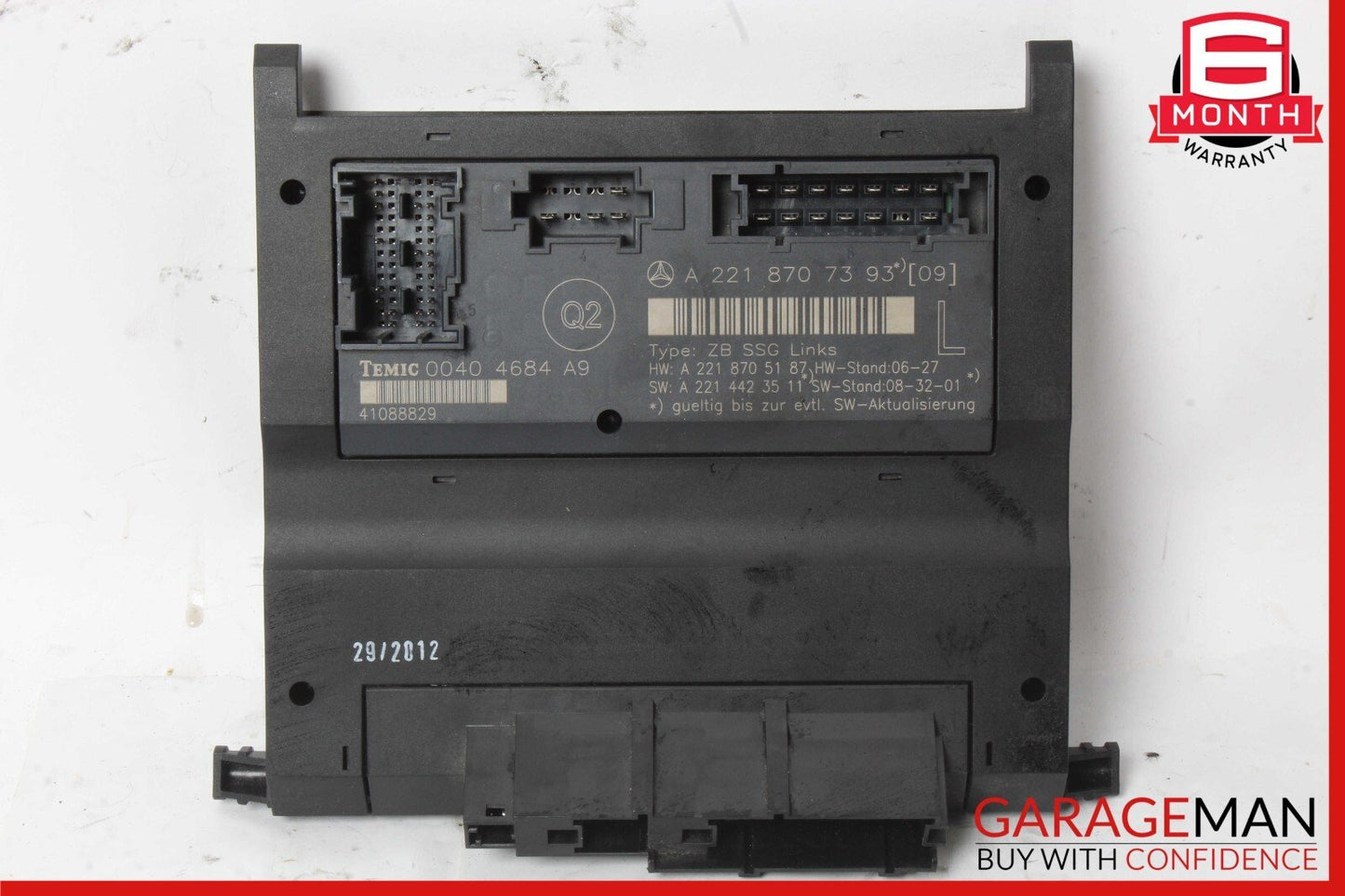 07-13 Mercedes W221 S550 S63 AMG Front Left Side Seat Controller Unit OEM