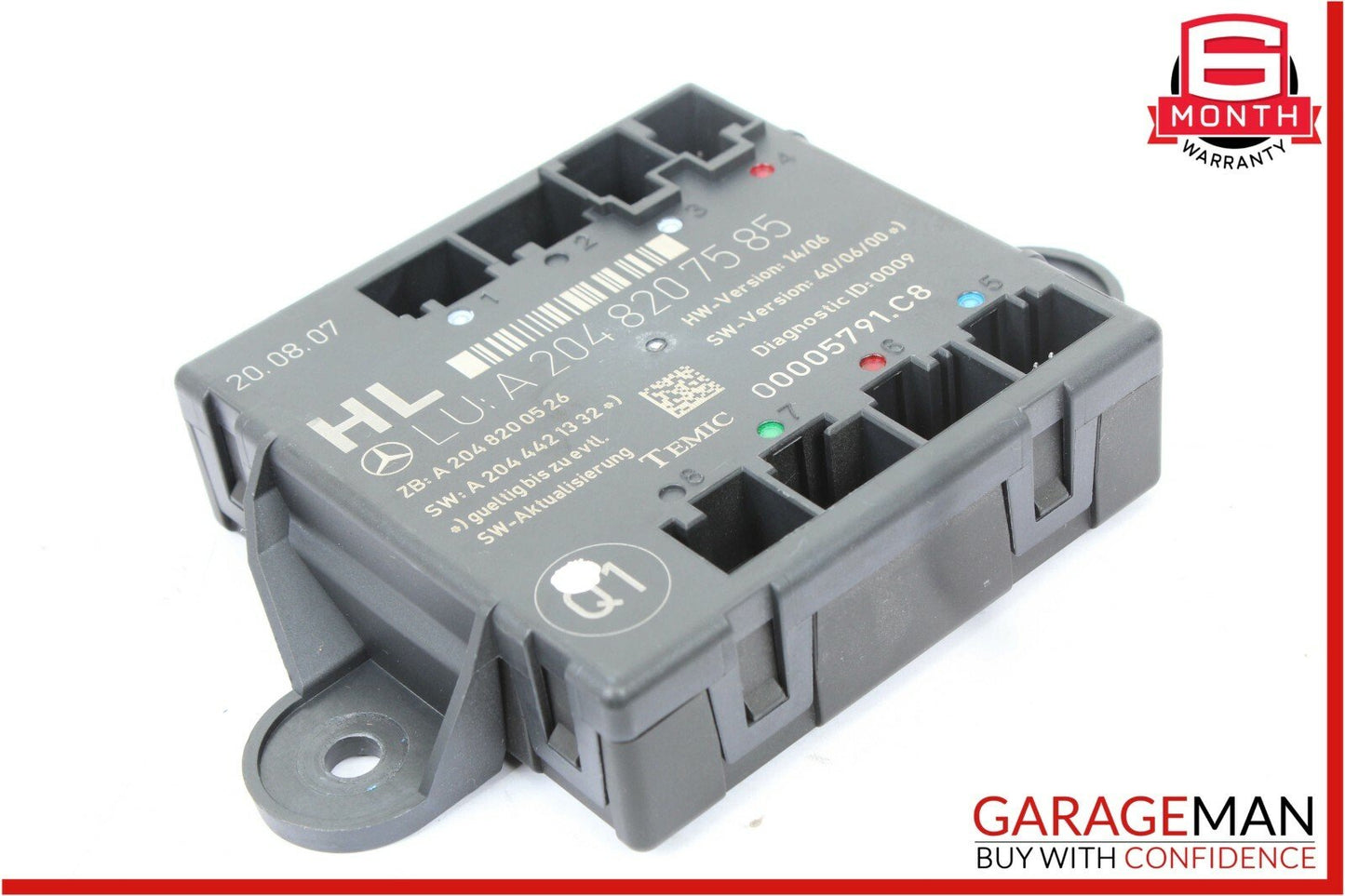 08-14 Mercedes W204 C300 C350 Rear Left Driver Side Door Control Module OEM